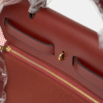Hermès Herbag 31 Ecru-Blanc-FramboiseRouge GHW