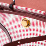 Hermès Herbag 31 Ecru-Blanc-FramboiseRouge GHW