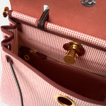 Hermès Herbag 31 Ecru-Blanc-FramboiseRouge GHW