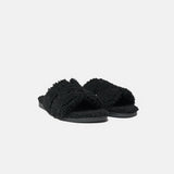Hermès Peau Lainee Izmir Noir Sandals