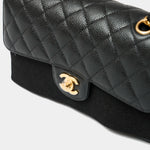 Chanel Classic Double Flap Small Black Caviar Gold-Tone Metal