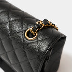 Chanel Classic Double Flap Small Black Caviar Gold-Tone Metal