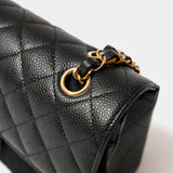 Chanel Classic Double Flap Small Black Caviar Gold-Tone Metal