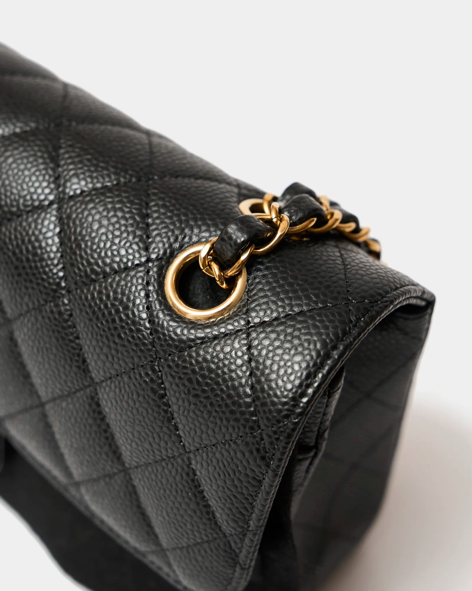 Chanel Classic Double Flap Small Black Caviar Gold-Tone Metal