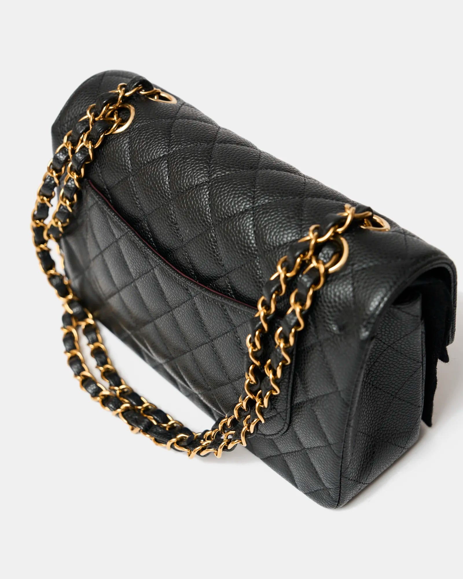 Chanel Classic Double Flap Small Black Caviar Gold-Tone Metal