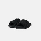 Hermès Peau Lainee Izmir Noir Sandals