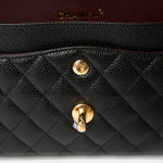 Chanel Classic Double Flap Small Black Caviar Gold-Tone Metal