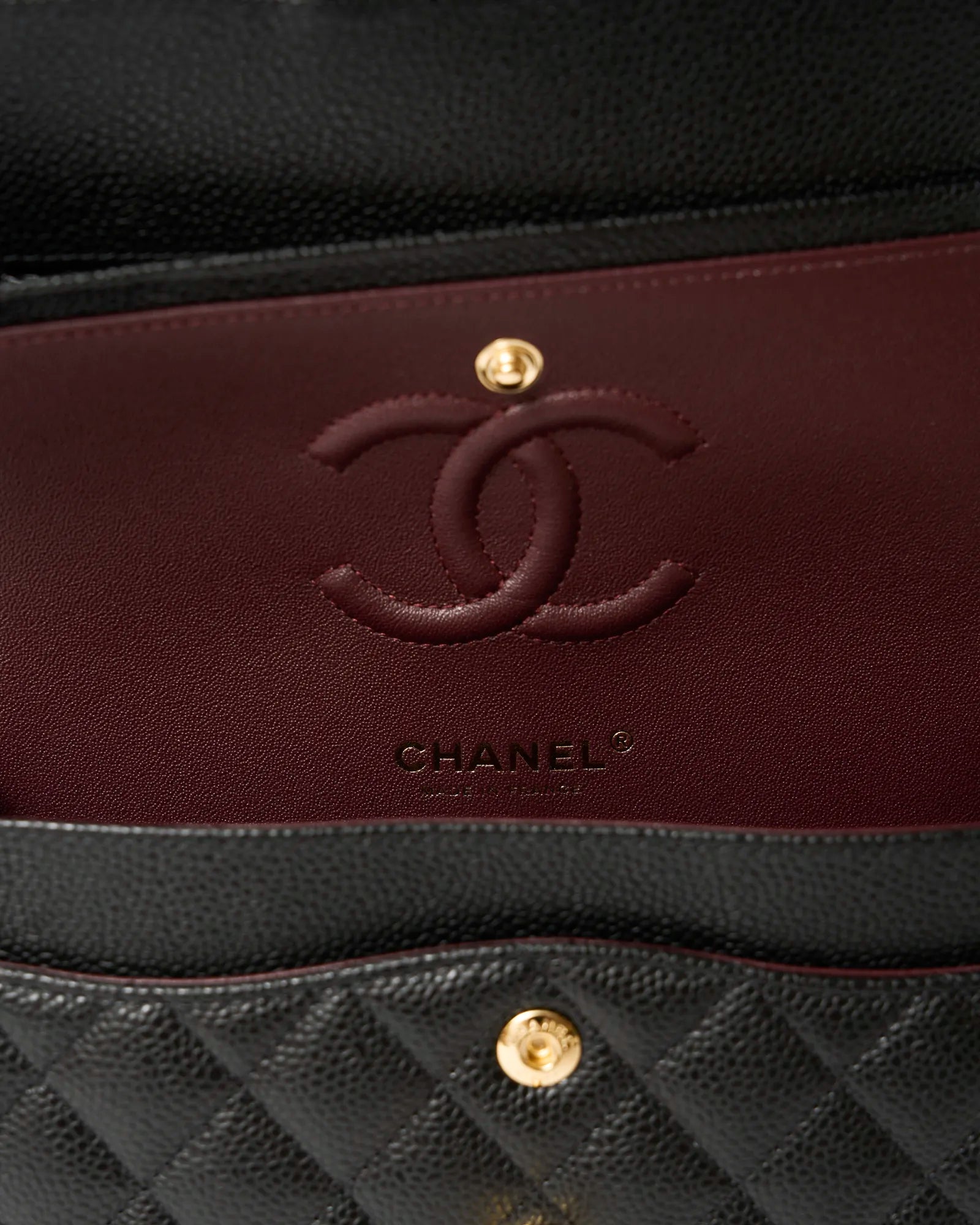 Chanel Classic Double Flap Small Black Caviar Gold-Tone Metal