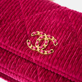 Chanel 19 Wallet on Chain Fuchsia