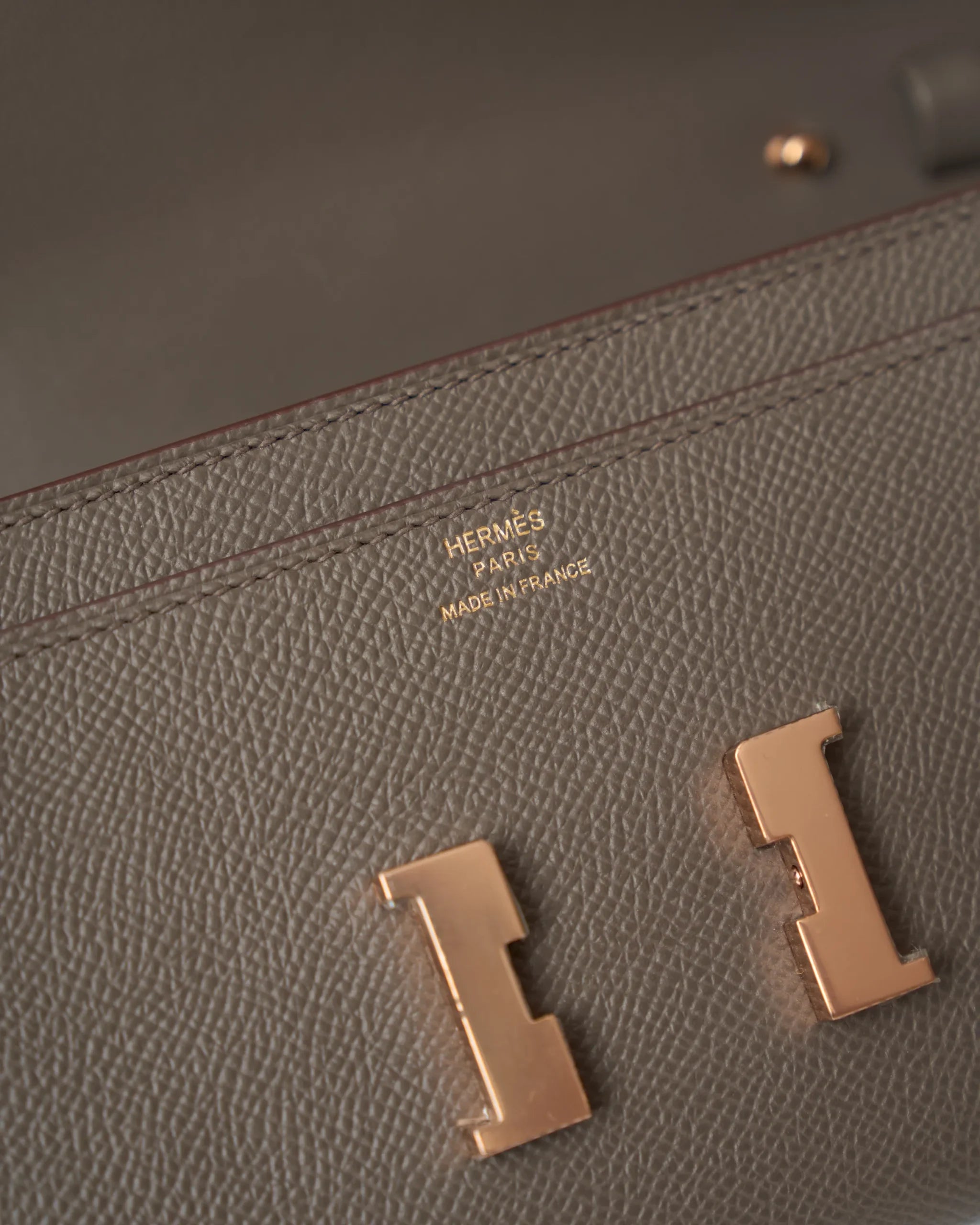 Hermès Constance Grey Etain Epsom RGHW