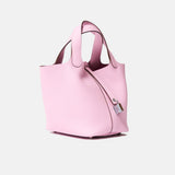 Hermès Picotin 18 Mauve Sylvestre Clemence PHW