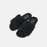Hermès Peau Lainee Izmir Noir Sandals