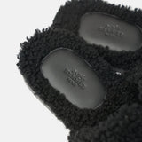 Hermès Peau Lainee Izmir Noir Sandals