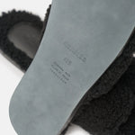 Hermès Peau Lainee Izmir Noir Sandals