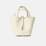 Hermès Mini Picotin 18 Nata Clemence PHW
