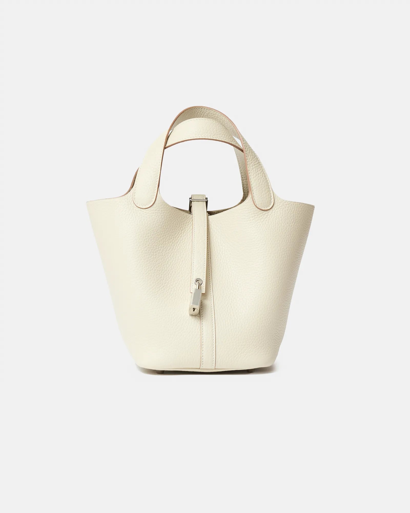 Hermès Mini Picotin 18 Nata Clemence PHW