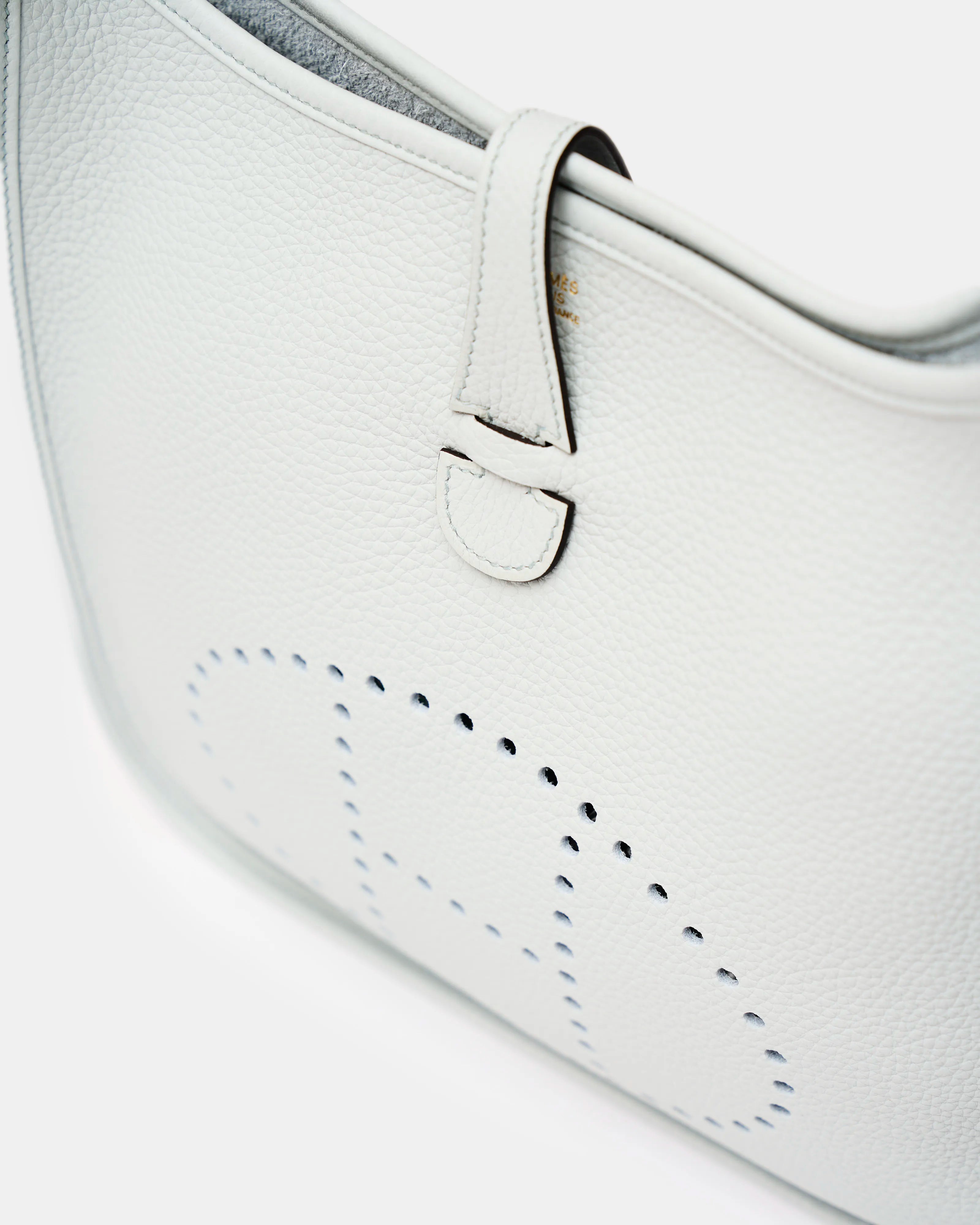 Hermès Evelyne 29 Bleu Pale Clemence GHW