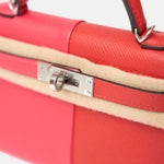 Hermès Mini Kelly 20 Tricolor RedPink Blue Interior Epsom PHW