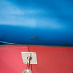 Hermès Mini Kelly 20 Tricolor RedPink Blue Interior Epsom PHW