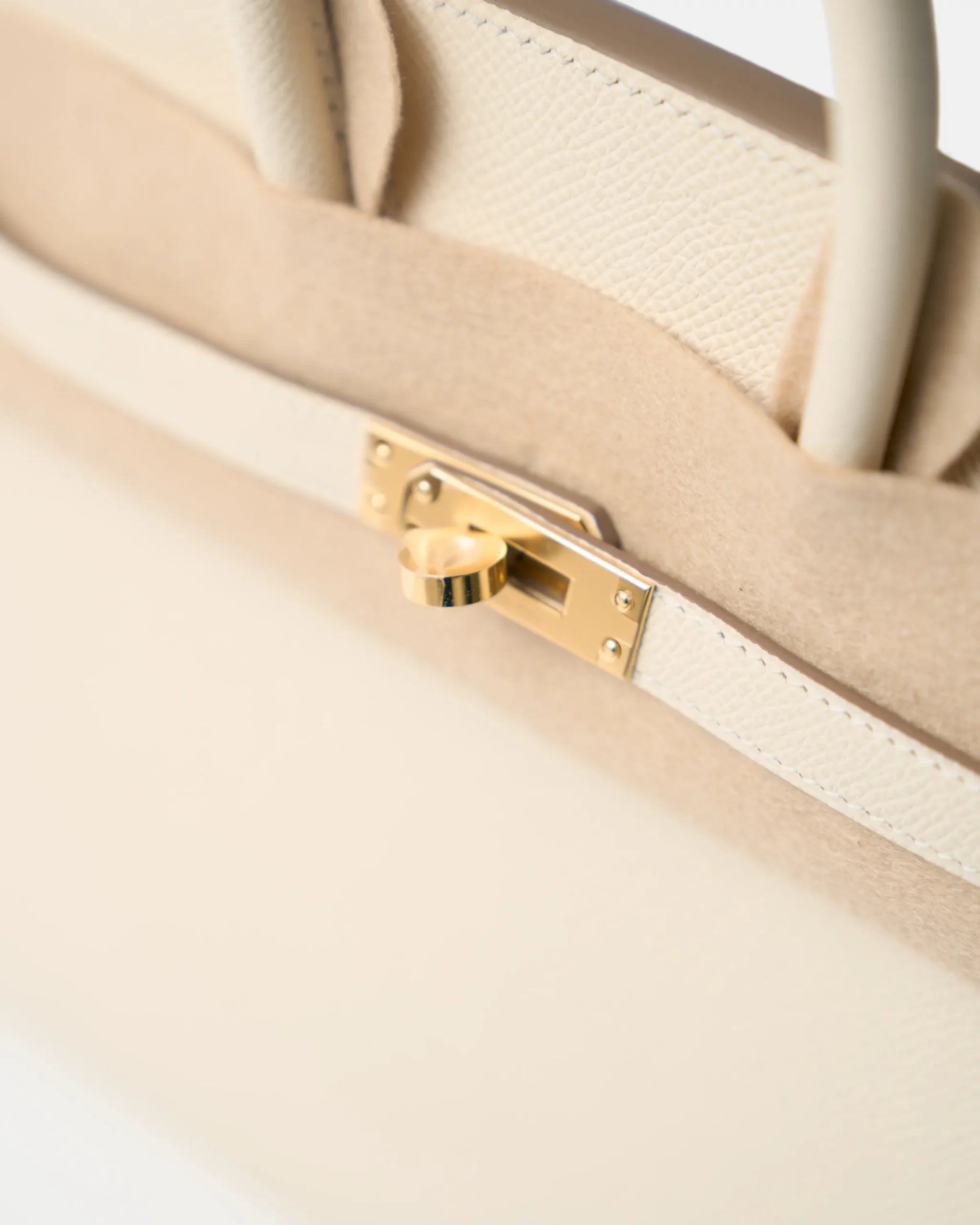 Hermès Birkin Sellier 25 Craie Epsom GHW