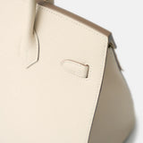Hermès Birkin Sellier 25 Craie Epsom GHW