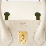 Hermès Birkin Sellier 25 Craie Epsom GHW