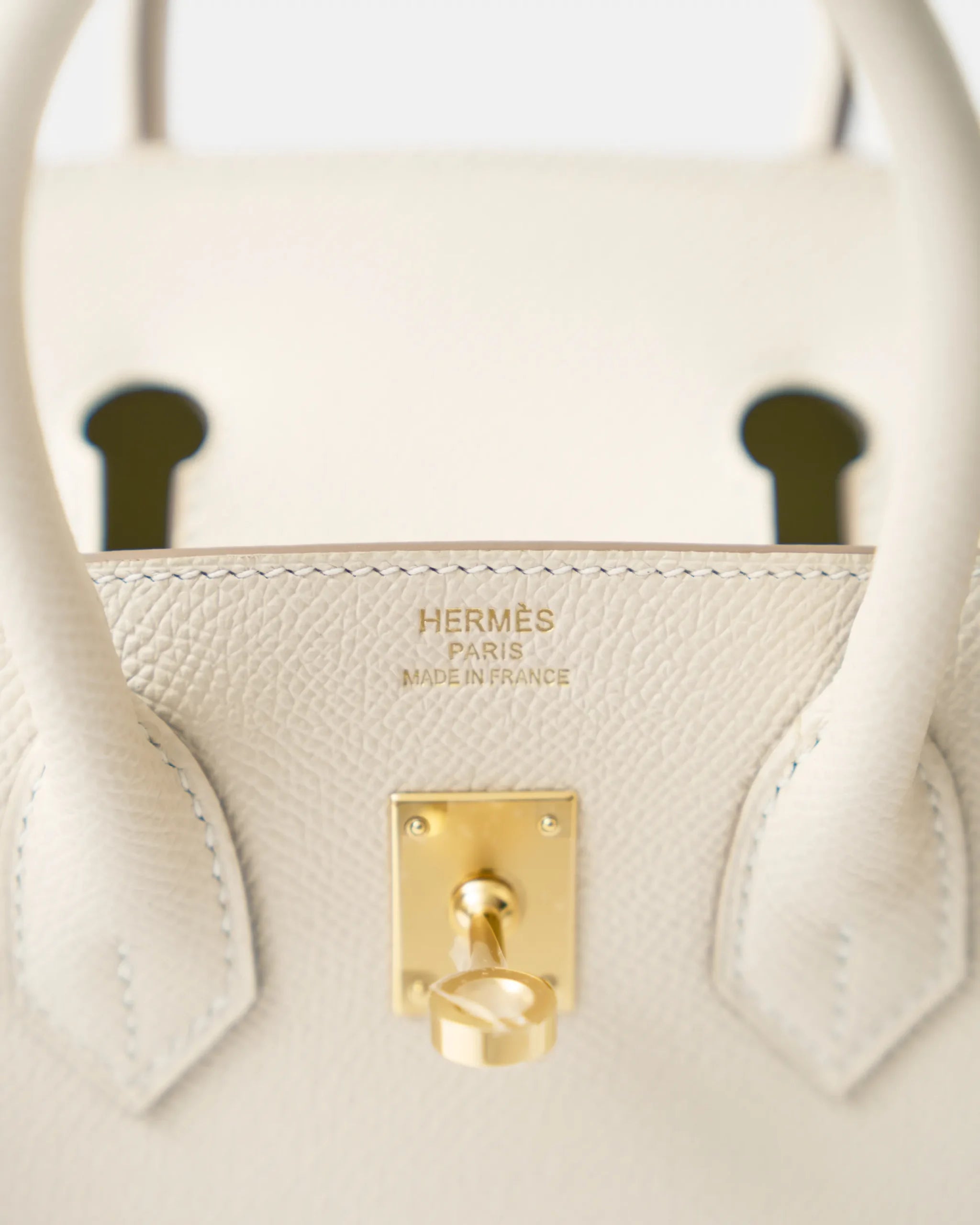 Hermès Birkin Sellier 25 Craie Epsom GHW