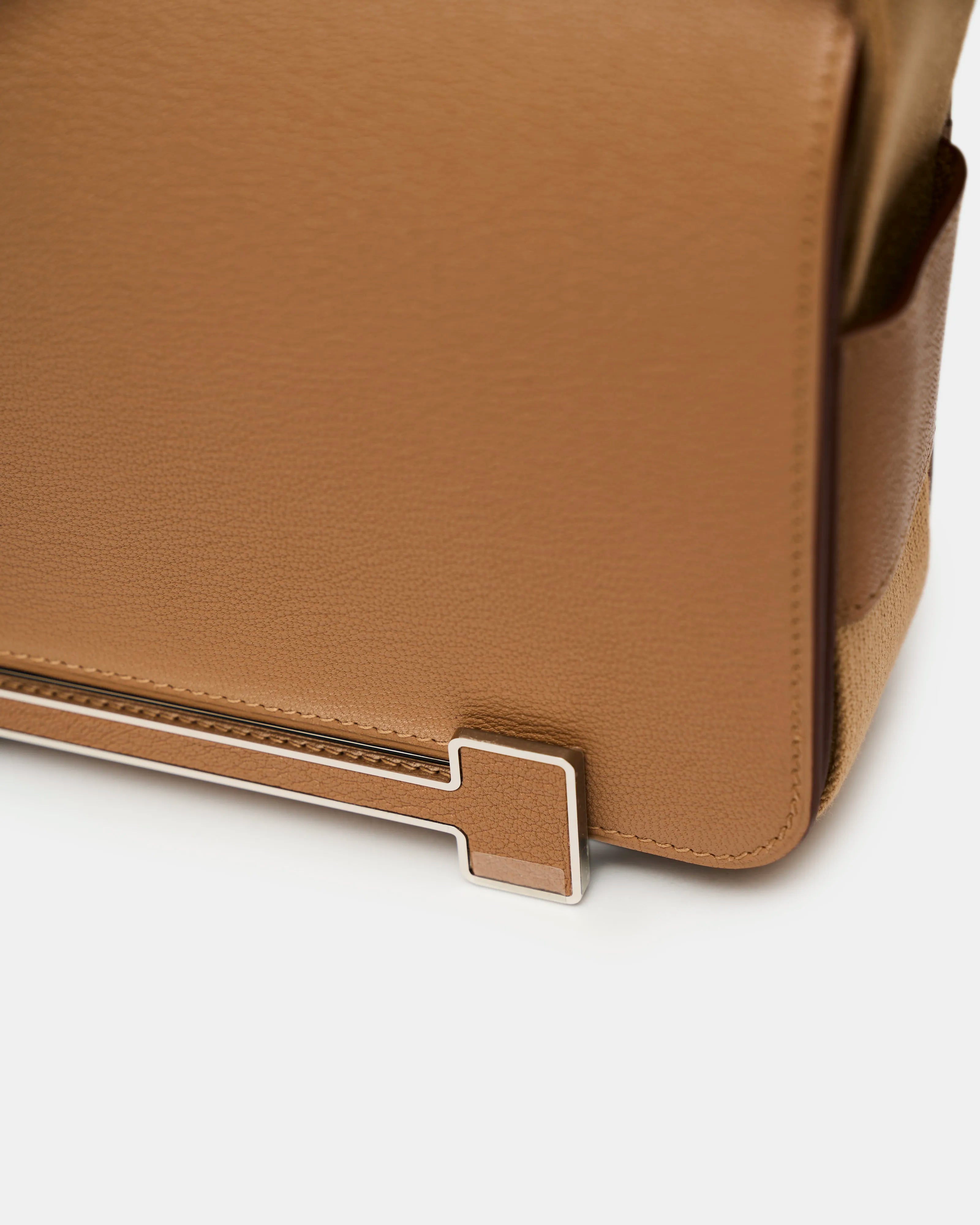 Hermès Geta Quebracho Chai Chevre Mysore Sangle Pibre PHW