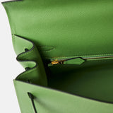 Hermès Kelly 28 Vert Criquet Epsom GHW