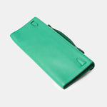 Hermès Kelly Cut Clutch Vert Bamboo Swift GHW