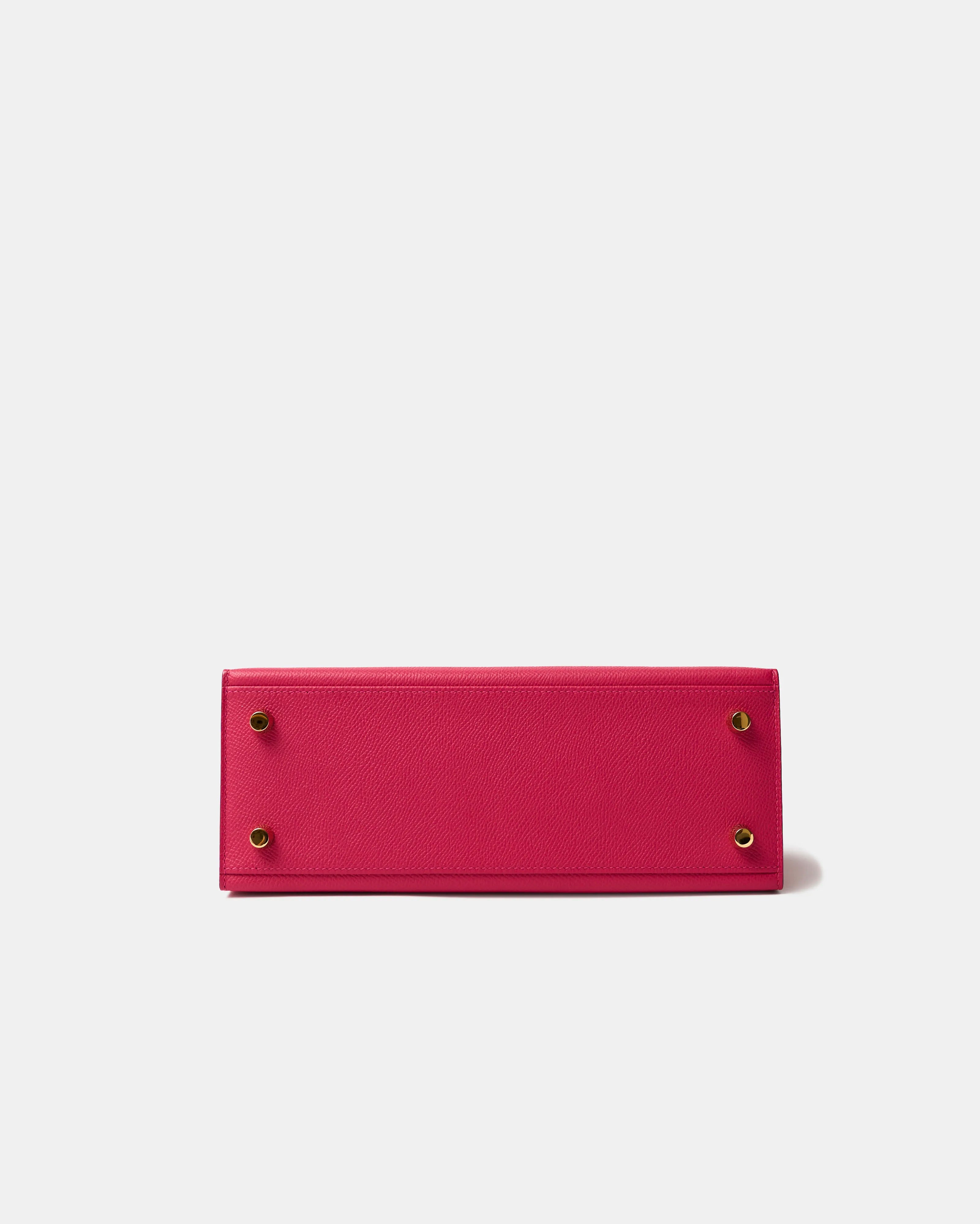 Hermès Kelly 25 Rose Mexico Epsom GHW