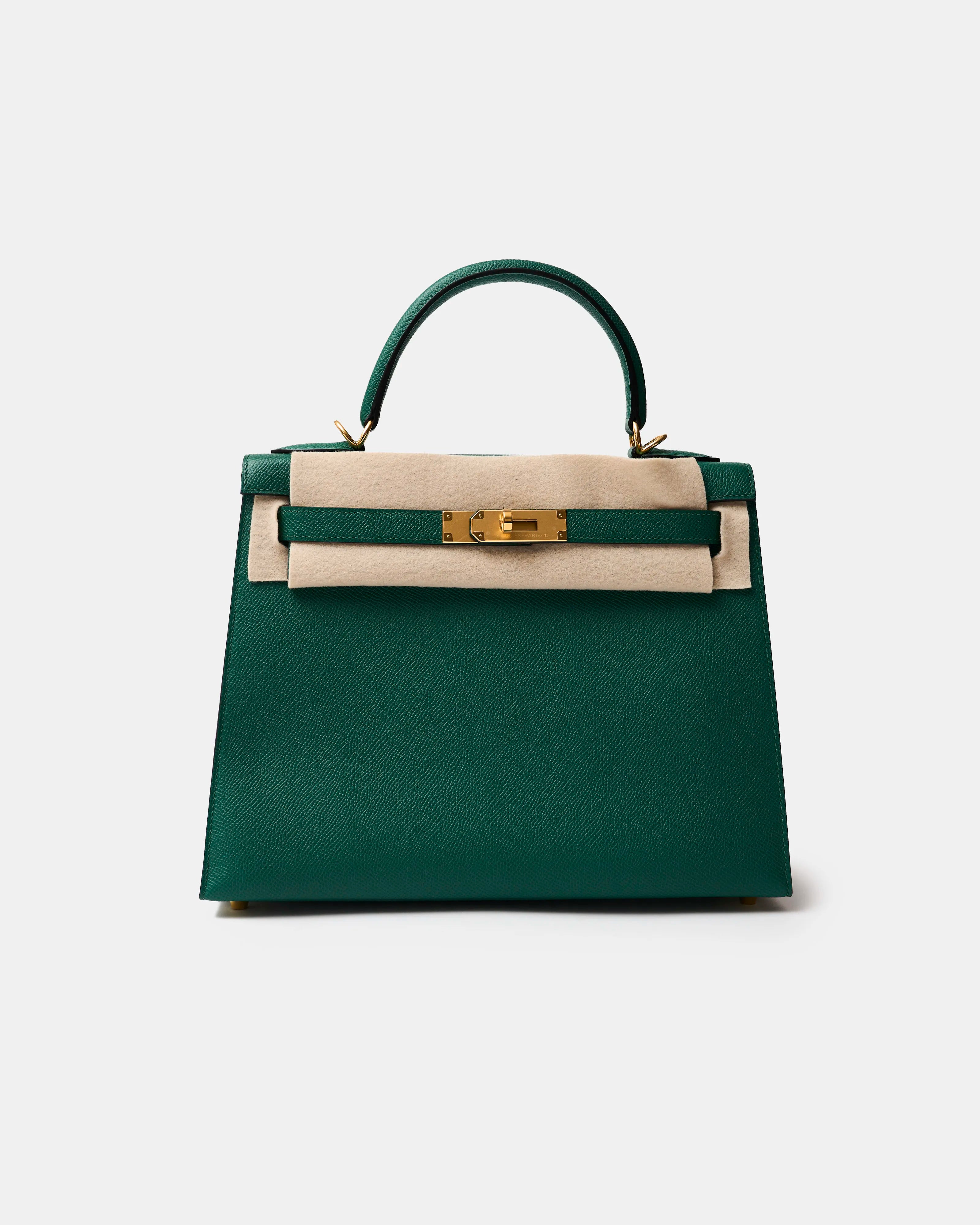 Hermès Kelly 28 Malachite Epsom GHW