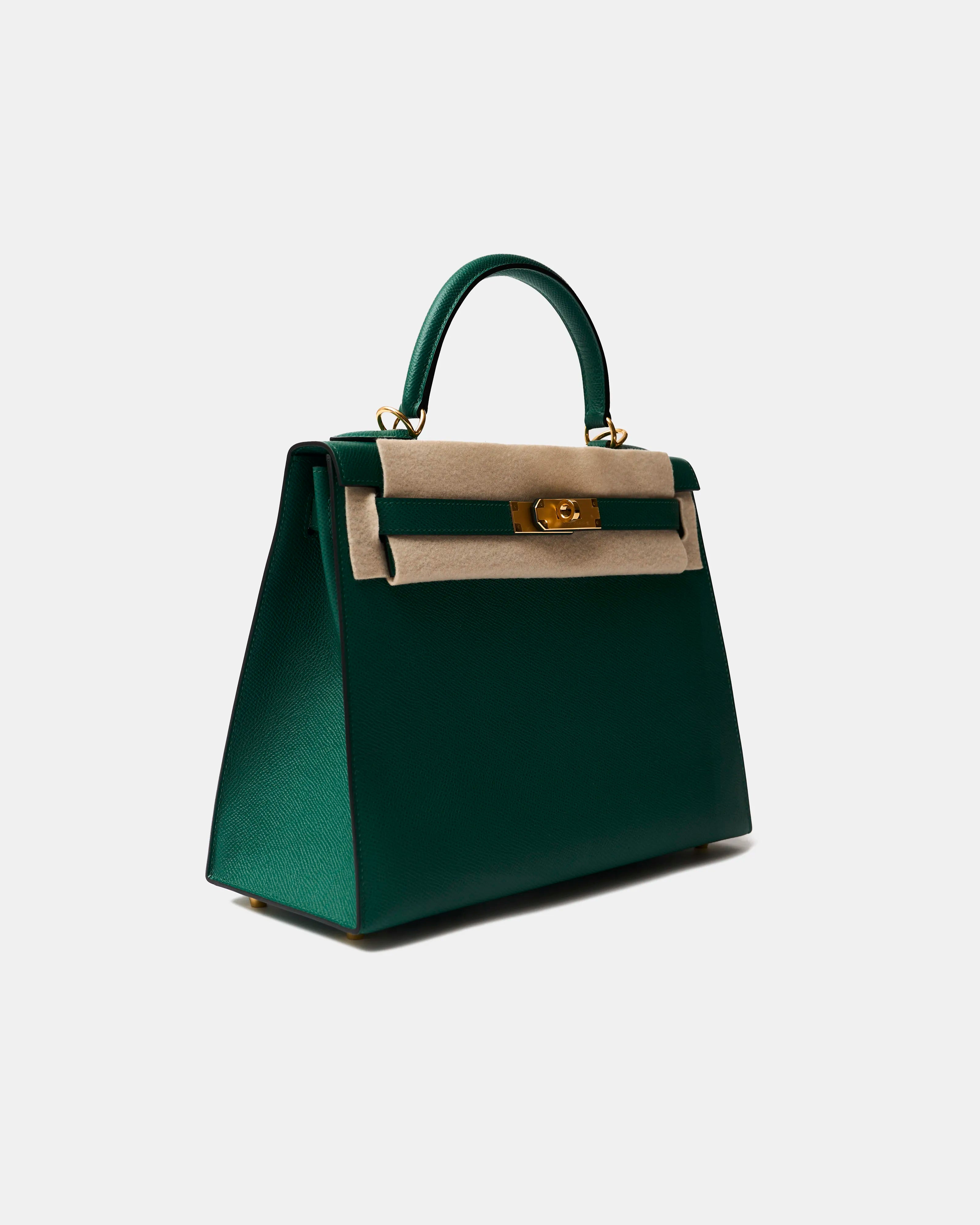 Hermès Kelly 28 Malachite Epsom GHW