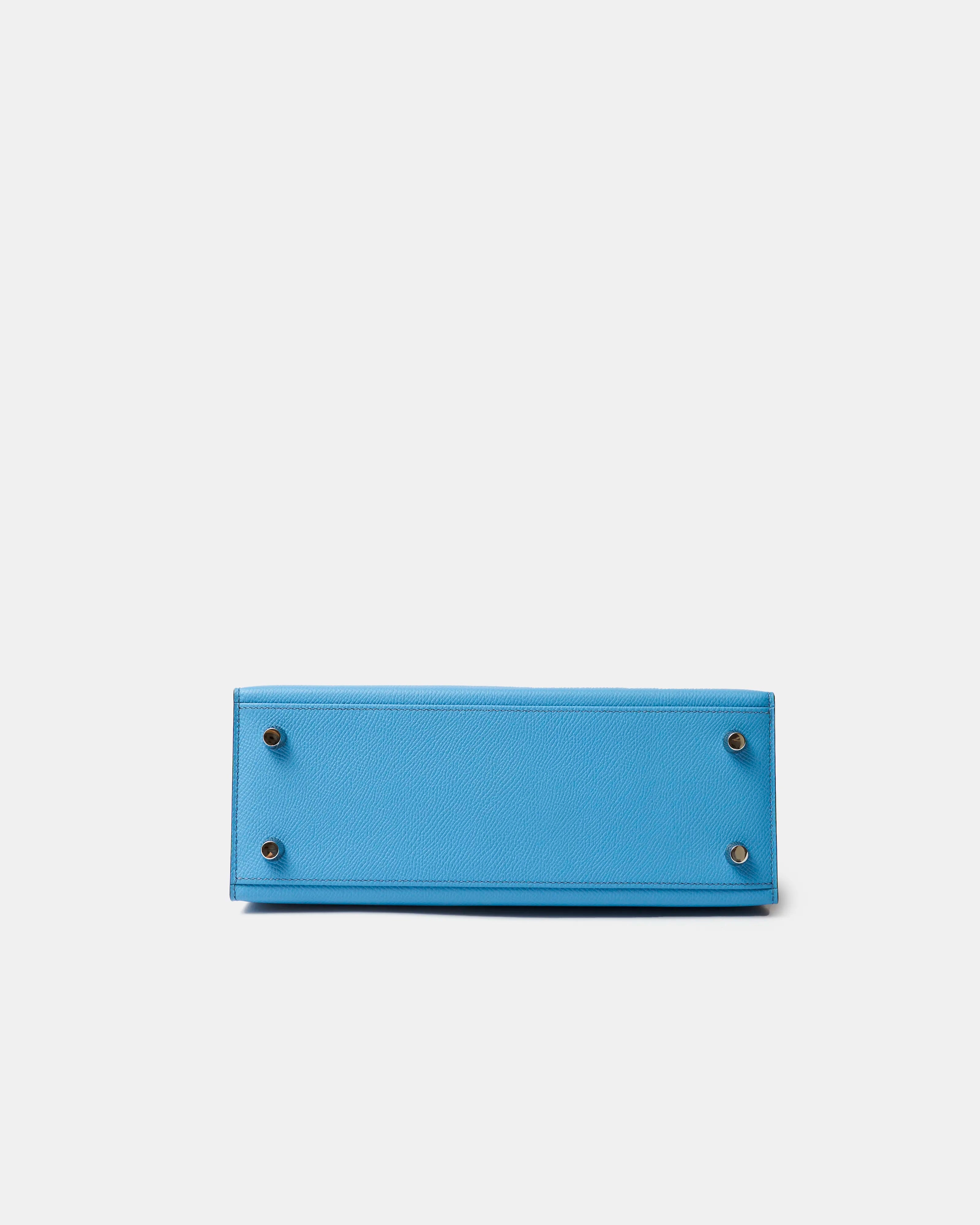 Hermès Kelly 25 Bleu Paradise Epsom PHW