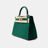 Hermès Kelly 28 Malachite Epsom GHW