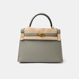Hermès Kelly 25 Grey Mouette Epsom GHW