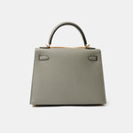 Hermès Kelly 25 Grey Mouette Epsom GHW