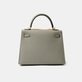 Hermès Kelly 25 Grey Mouette Epsom GHW