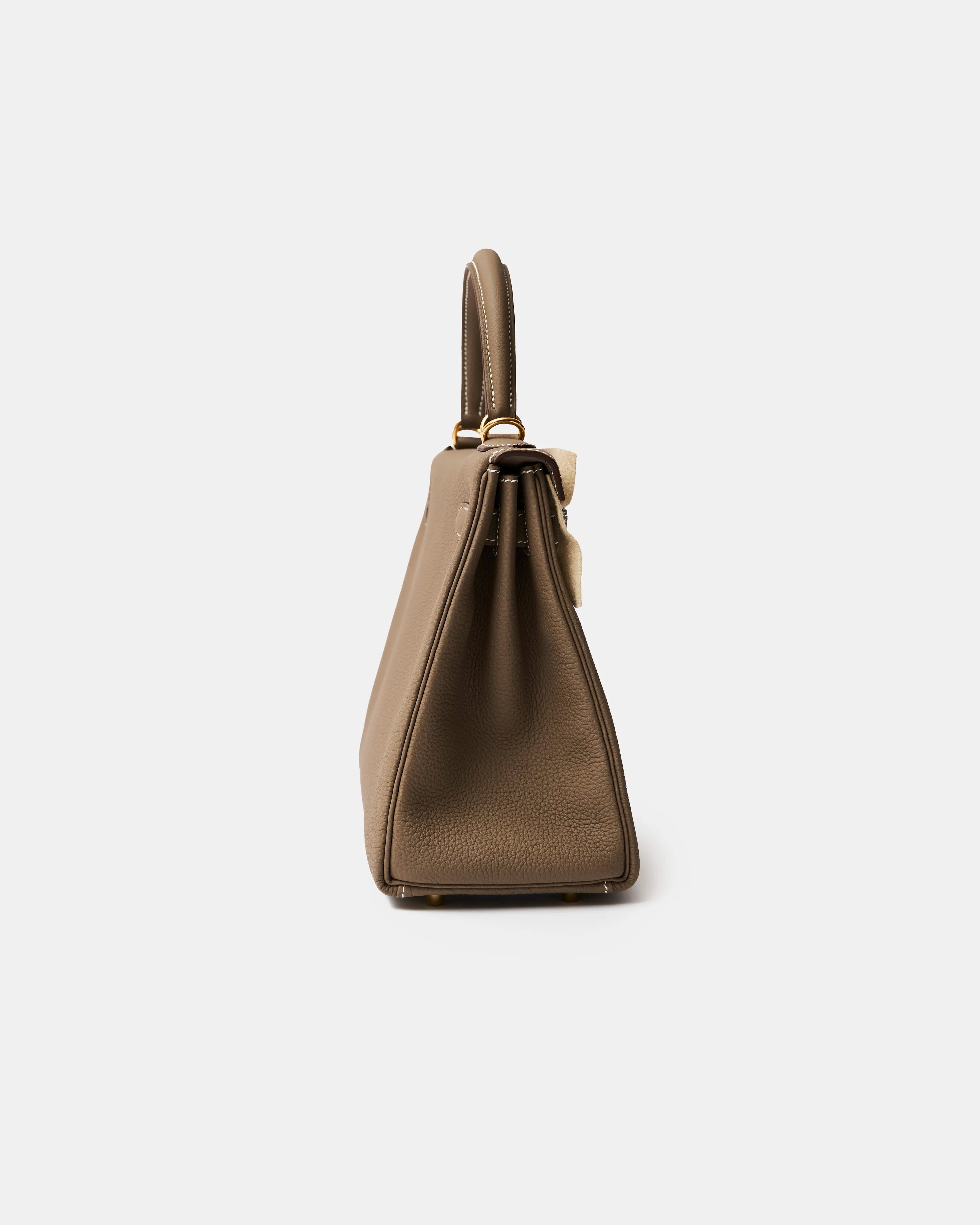 Hermès Kelly 28 Etoupe Togo GHW