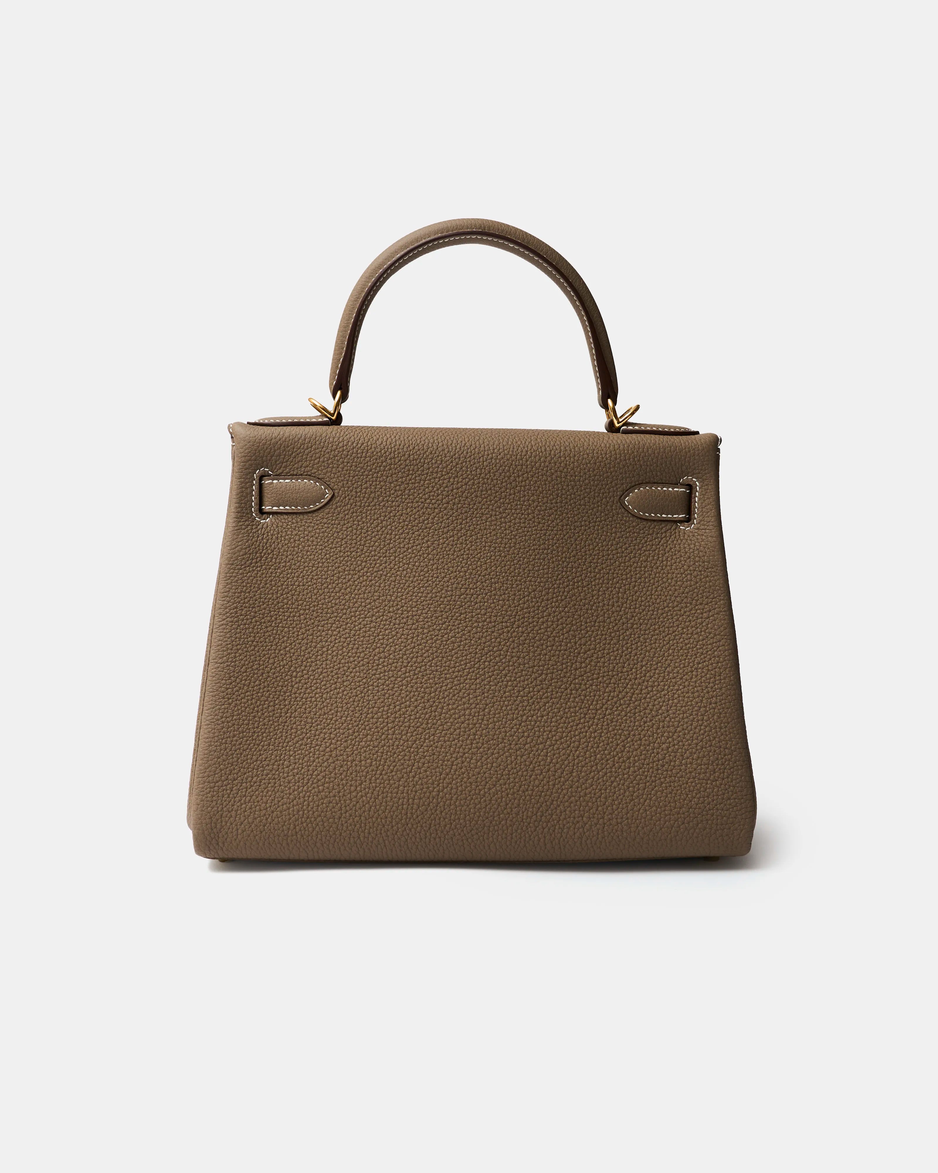 Hermès Kelly 28 Etoupe Togo GHW