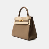 Hermès Kelly 28 Etoupe Togo GHW