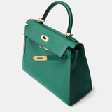 Hermès Kelly 28 Malachite Epsom GHW