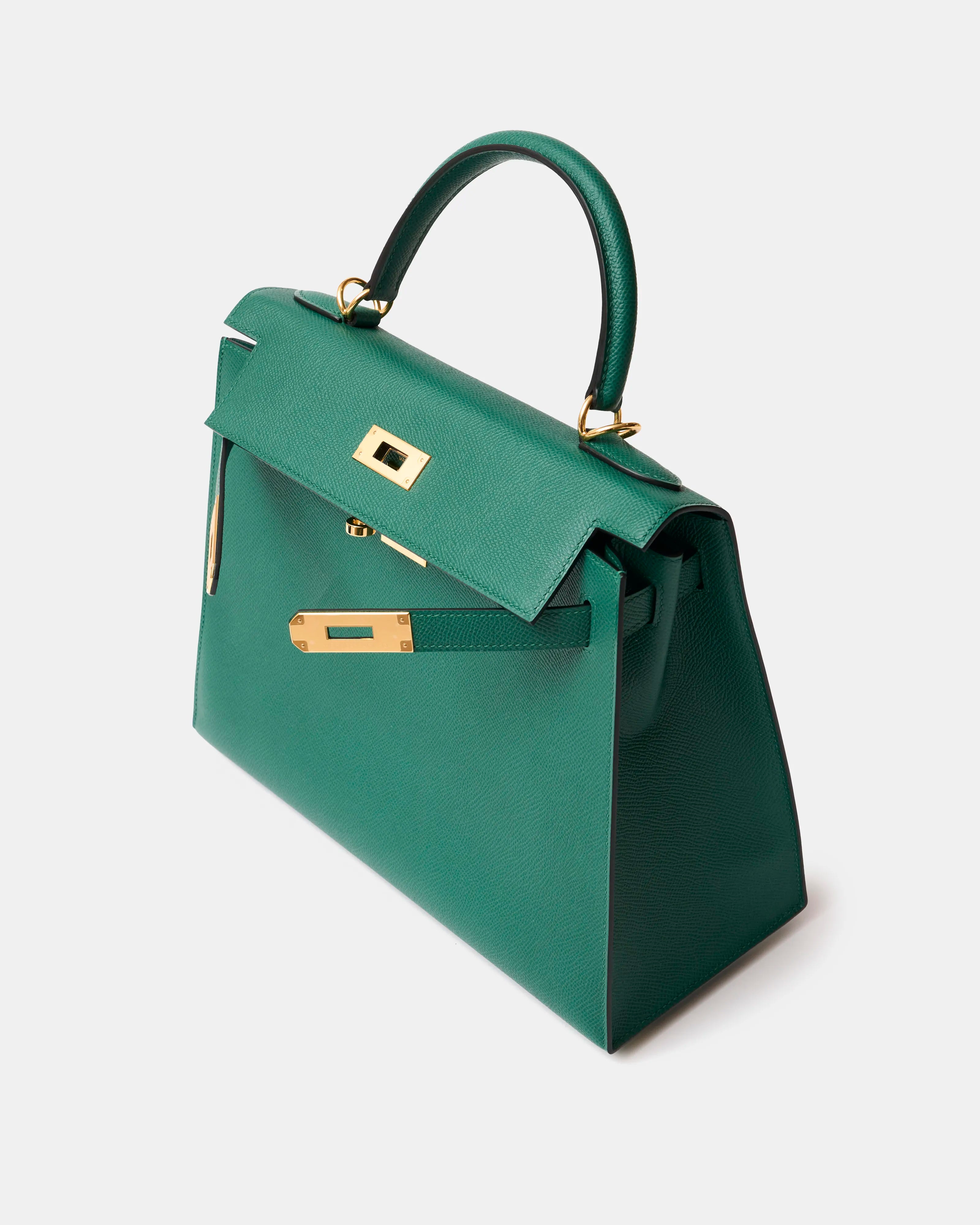 Hermès Kelly 28 Malachite Epsom GHW