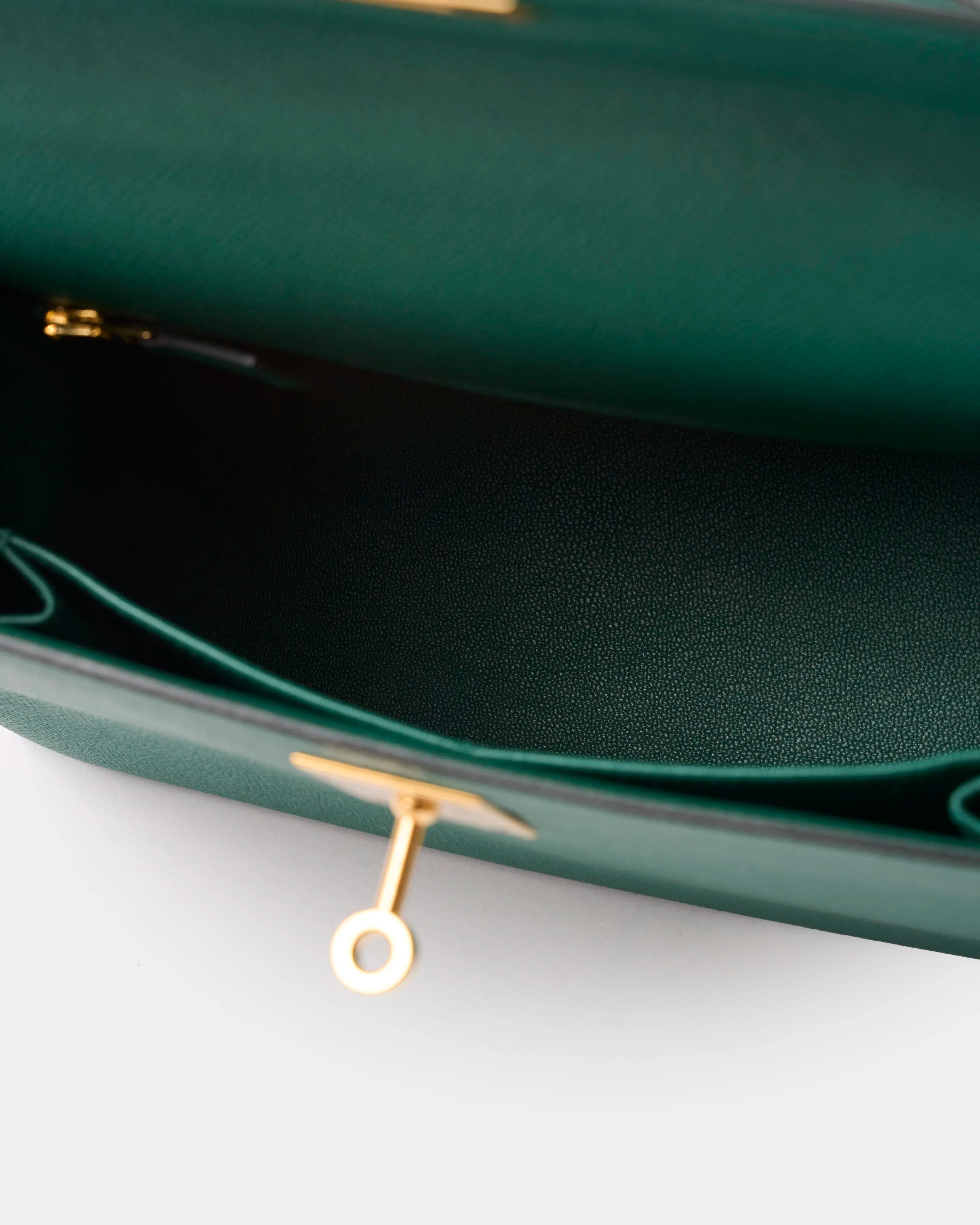 Hermès Kelly 28 Malachite Epsom GHW