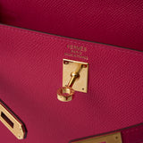 Hermès Kelly 25 Rose Mexico Epsom GHW