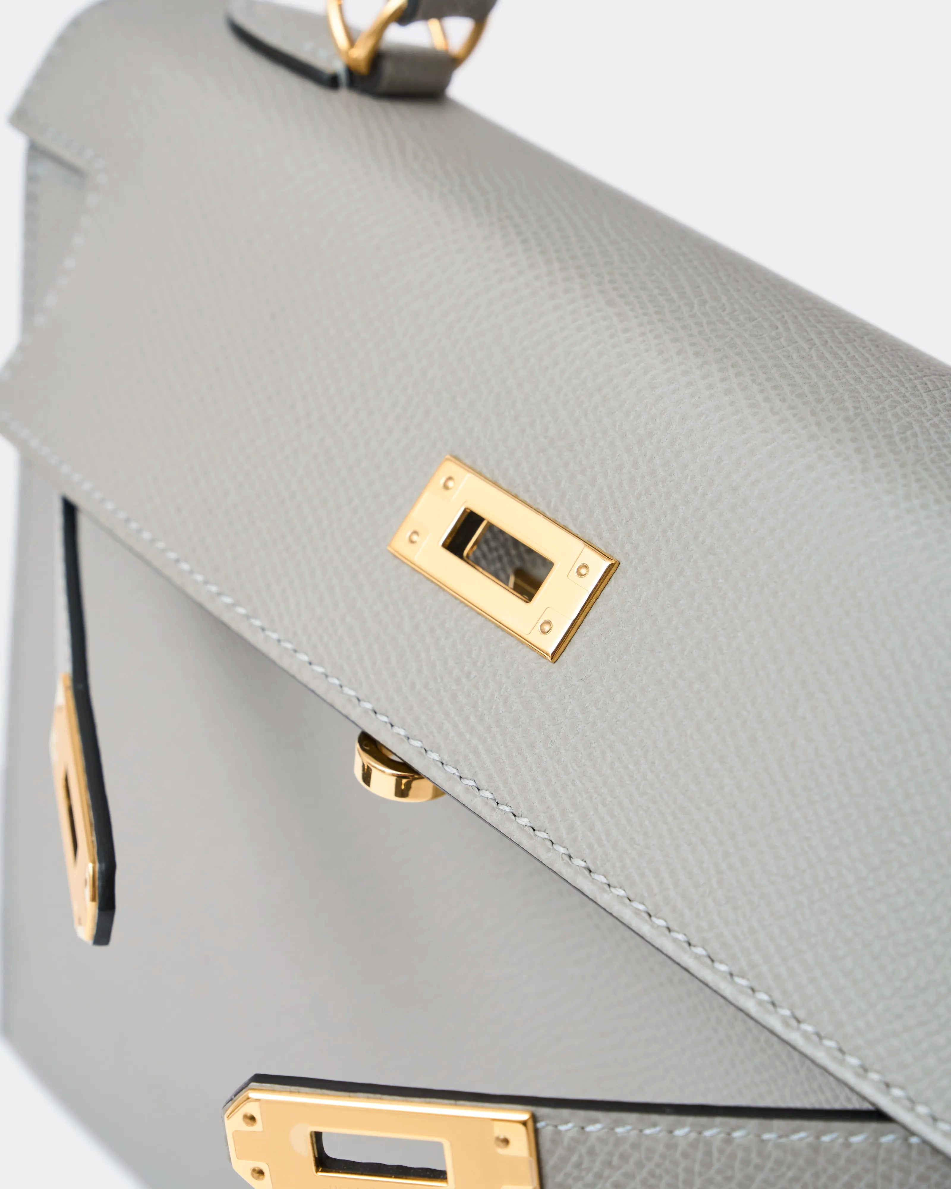 Hermès Kelly 25 Grey Mouette Epsom GHW