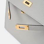 Hermès Kelly 25 Grey Mouette Epsom GHW