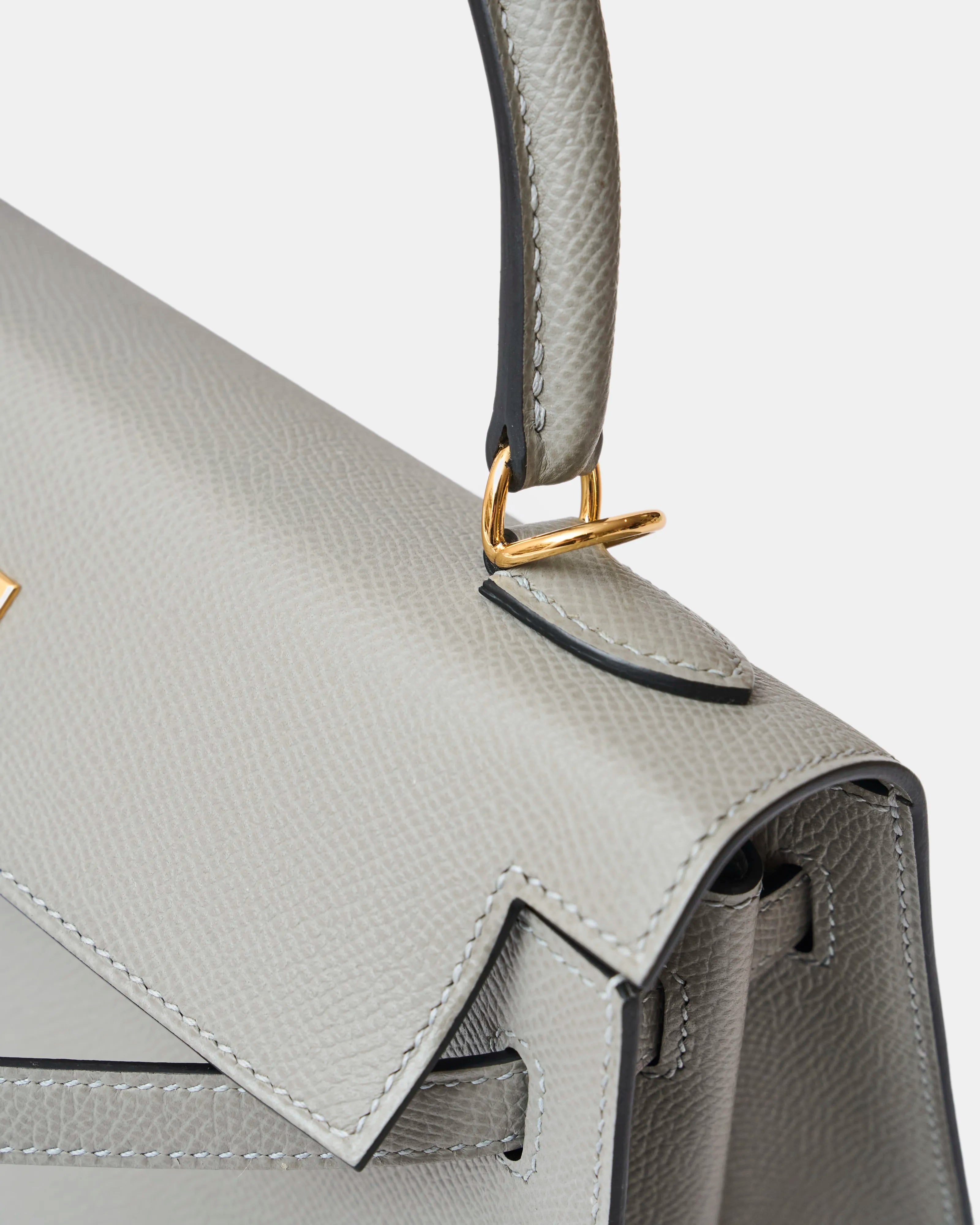 Hermès Kelly 25 Grey Mouette Epsom GHW