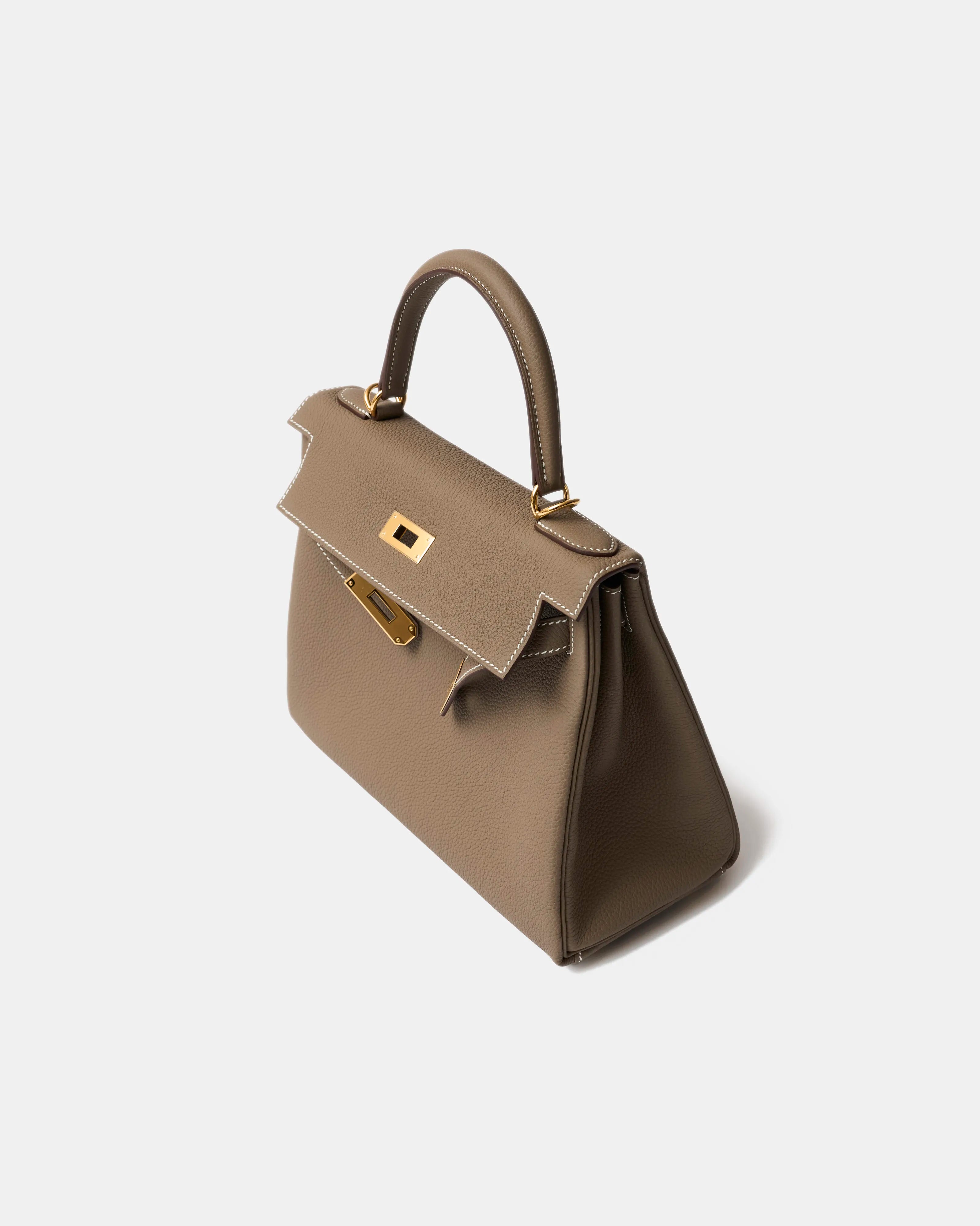 Hermès Kelly 28 Etoupe Togo GHW