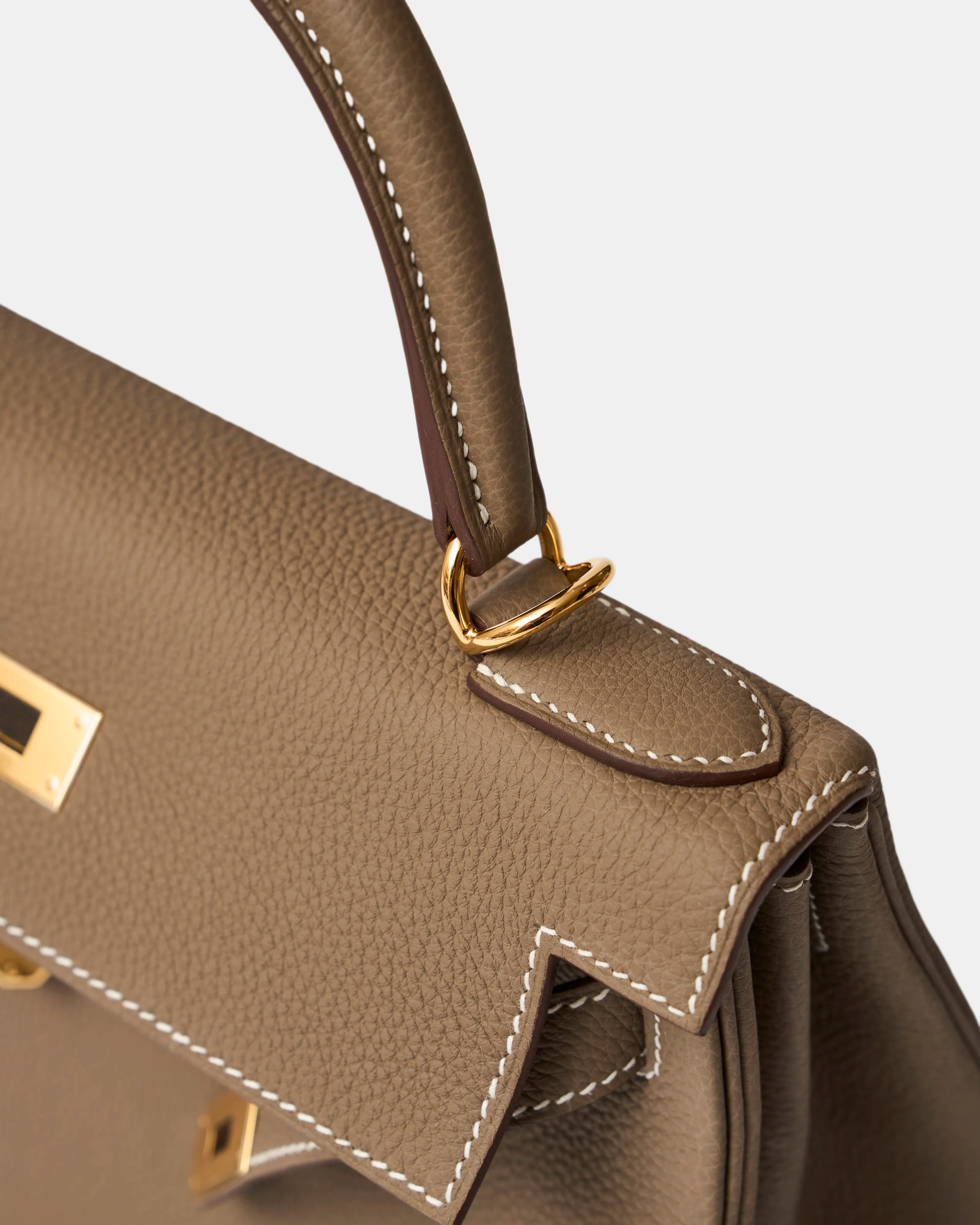 Hermès Kelly 28 Etoupe Togo GHW